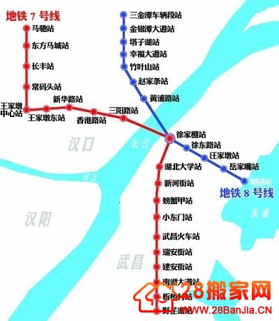 武汉地铁7号线一期年内开建 将设19座车站_搬家新闻_武汉28搬家网